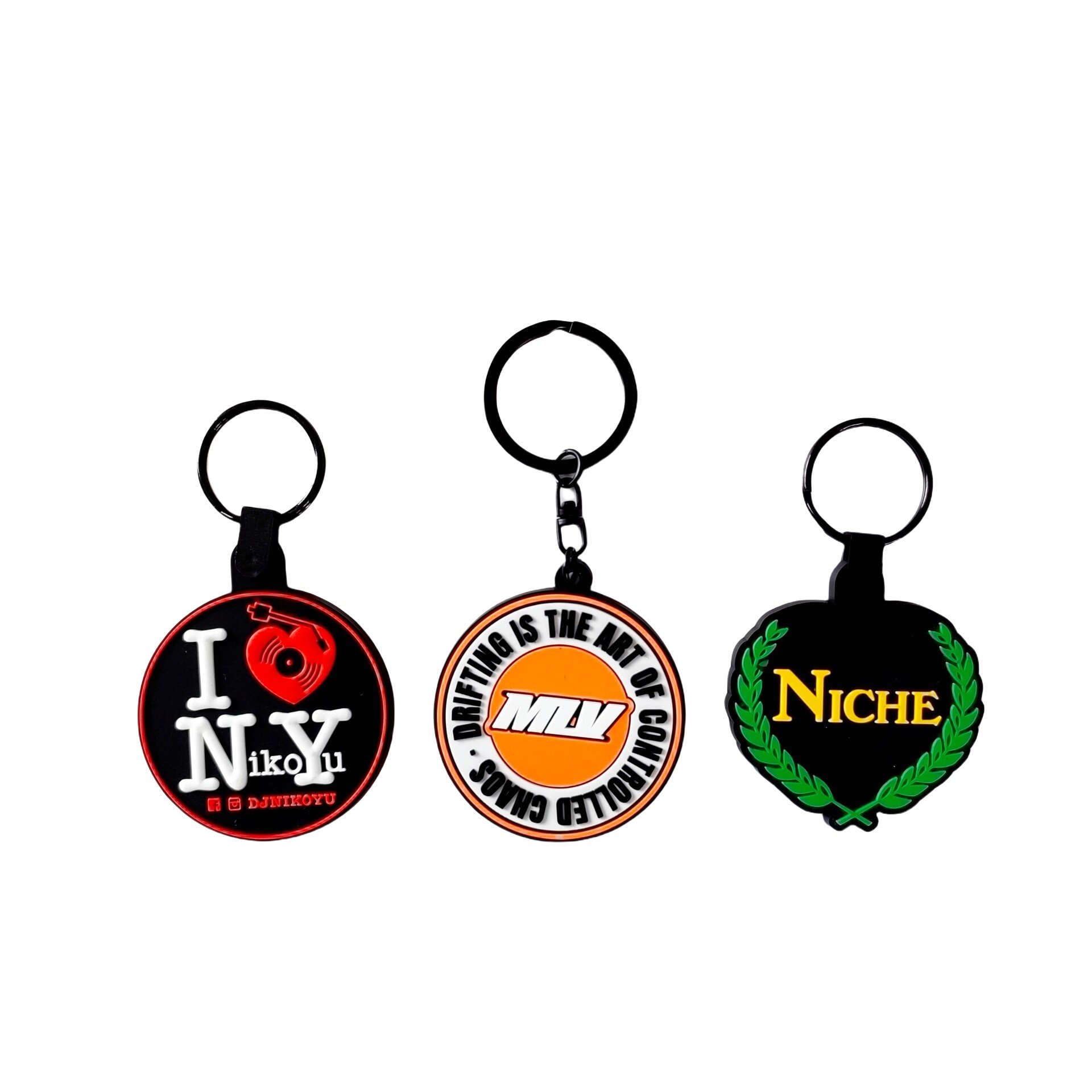 Promotional Pvc rubber keychains key ring custom Key ring accessories cute anime key rings pvc keychains