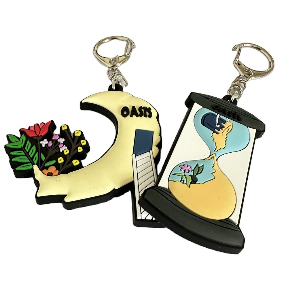 Promotional Pvc rubber keychains key ring custom Key ring accessories cute anime key rings pvc keychains