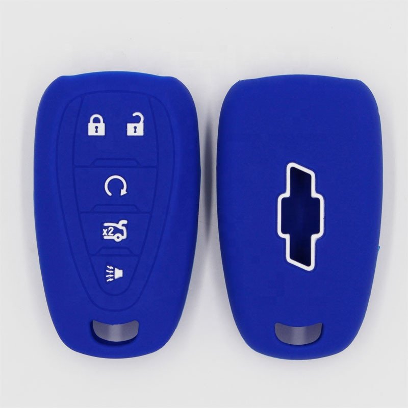 For Chevrolet Car Key Accessories Waterproof Silicone Rubber Remote Control Key Case Protective Skin Cover