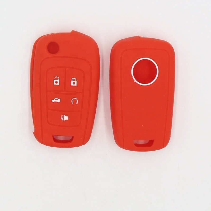 For Chevrolet Car Key Accessories Waterproof Silicone Rubber Remote Control Key Case Protective Skin Cover