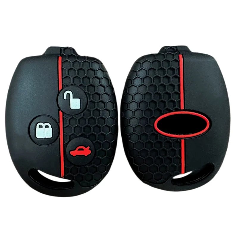 Silicone Car Key Case Cover For Ford Mondeo Mk3 Fiesta Ka Fusion Focus Remote Protection Shell Skin Holder Keychain Accessories
