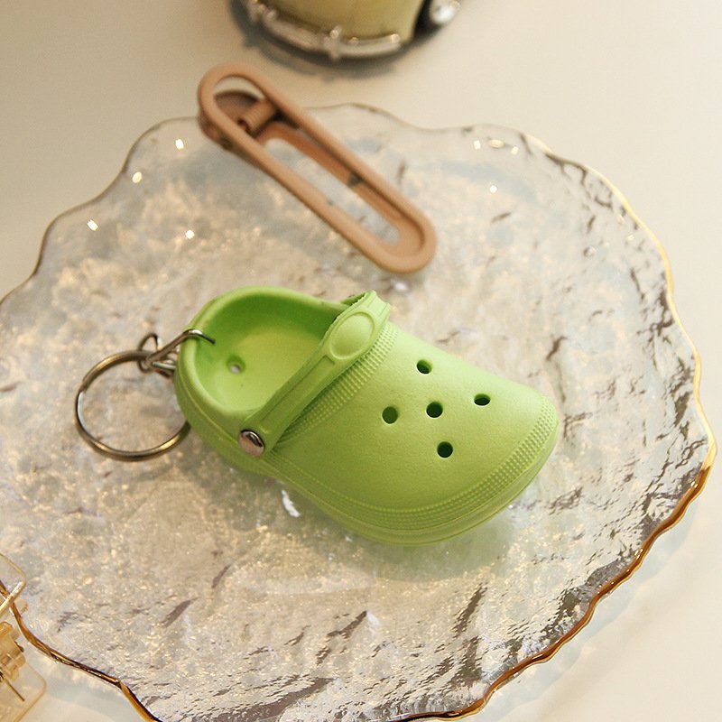 Multicolor Mini Slippers Keychain Small Hanging For Girl Small Shoes Key Chain School Bag Hanging Ornaments Accessories Keychain