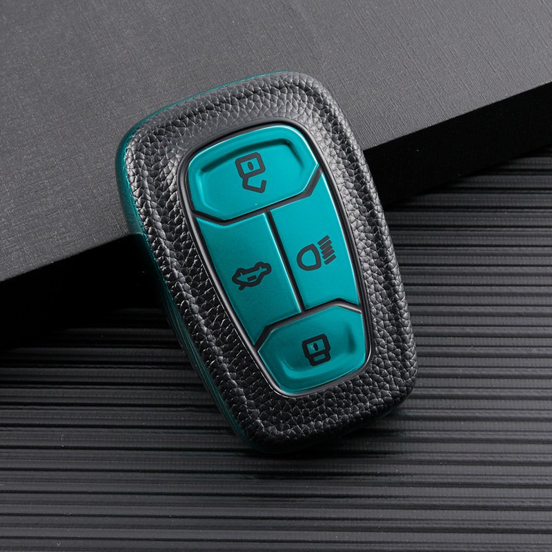 Leather TPU Car Key Case Cover Shell for Safari TATA Altroz car key accessories