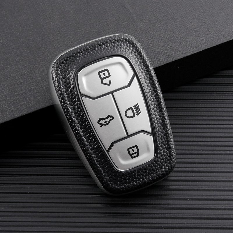 Leather TPU Car Key Case Cover Shell for Safari TATA Altroz car key accessories