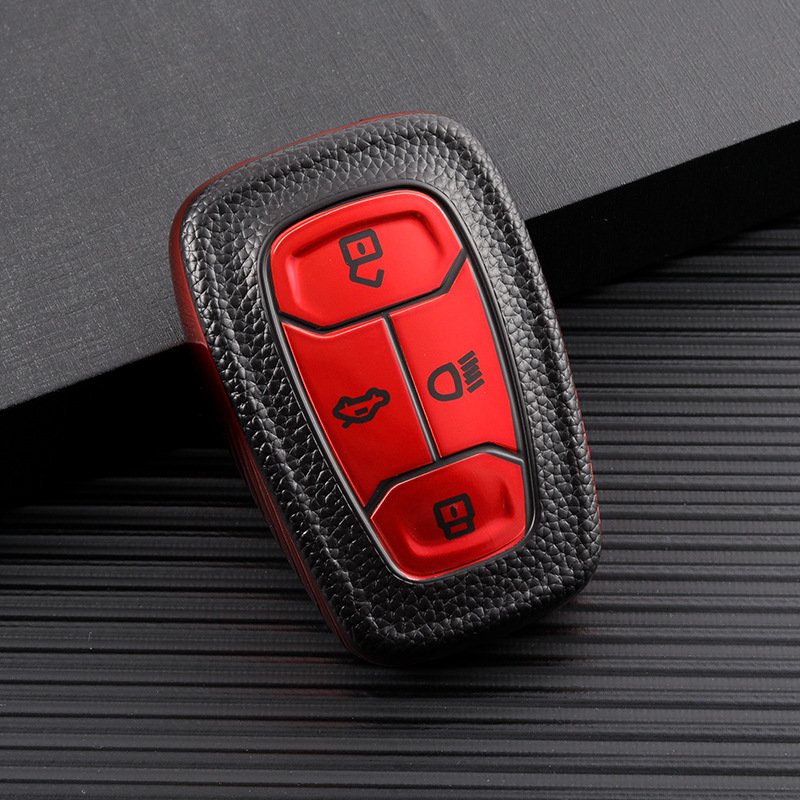 Leather TPU Car Key Case Cover Shell for Safari TATA Altroz car key accessories