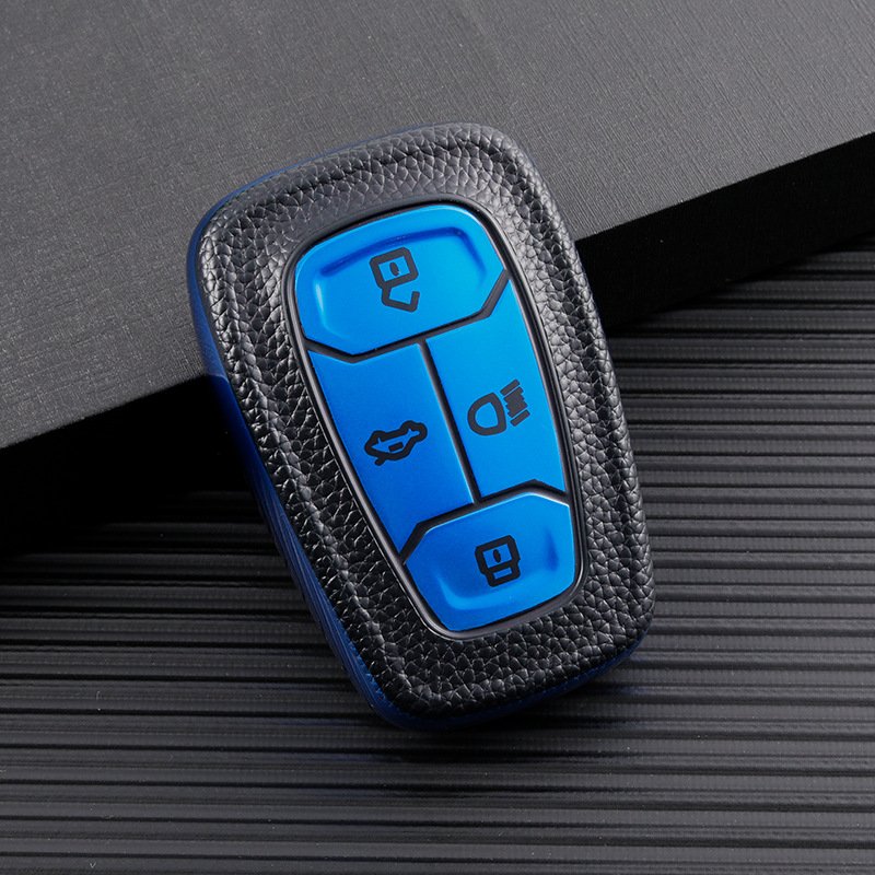 Leather TPU Car Key Case Cover Shell for Safari TATA Altroz car key accessories