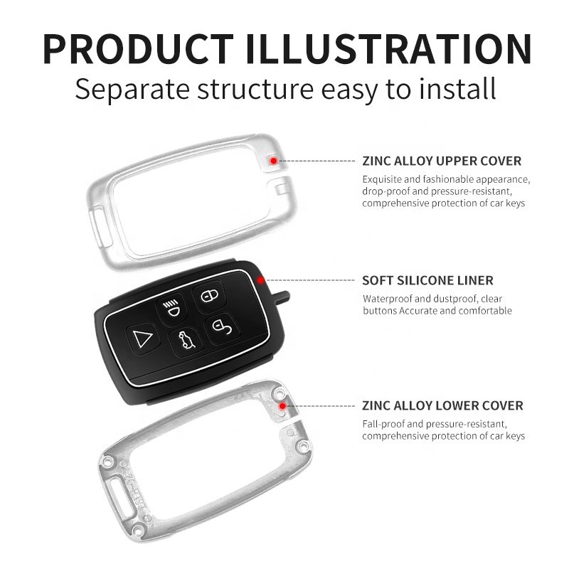 Silicone Fob Case For Range Rover Reasonable Price Leather Zinc Alloy Car Key Cover
