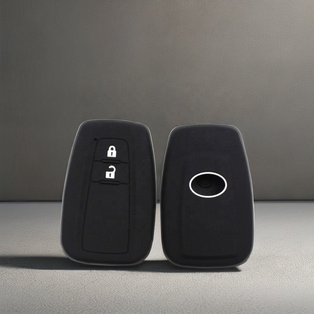 silicone rubber key cover case shell protector for Toyota Camry Corolla Avalon Rav4 Land Cruiser 3 Button Car Remote Key