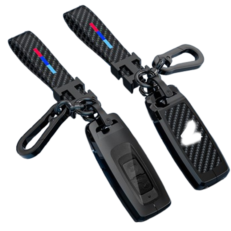 Alloy Carbon Fiber Metal Car Remote Key Case Cover Shell Fob Accessories For Vario PCX Forza 300