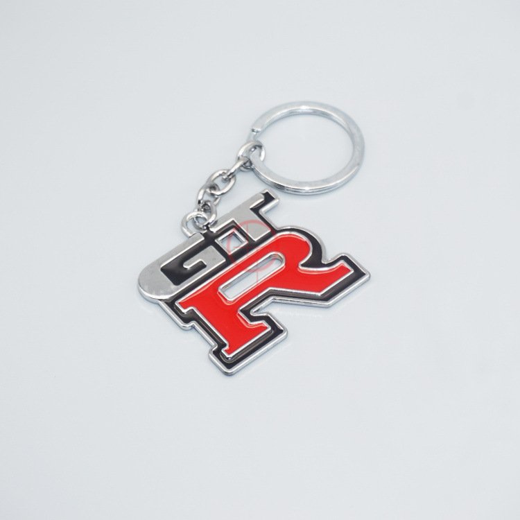 Wholesale Car Metal Keychain Auto Accessories GTR rts Key Ring Personality Creative Car Logo Car Metal Keychain