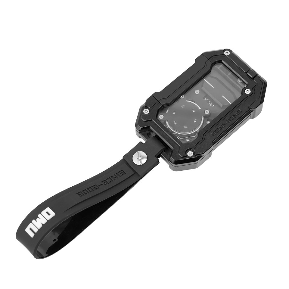 OMU aluminum& carbon fiber key case for Jeep Wrangler JL Offroad car accessories black key cover For Jeep Gladiator JT