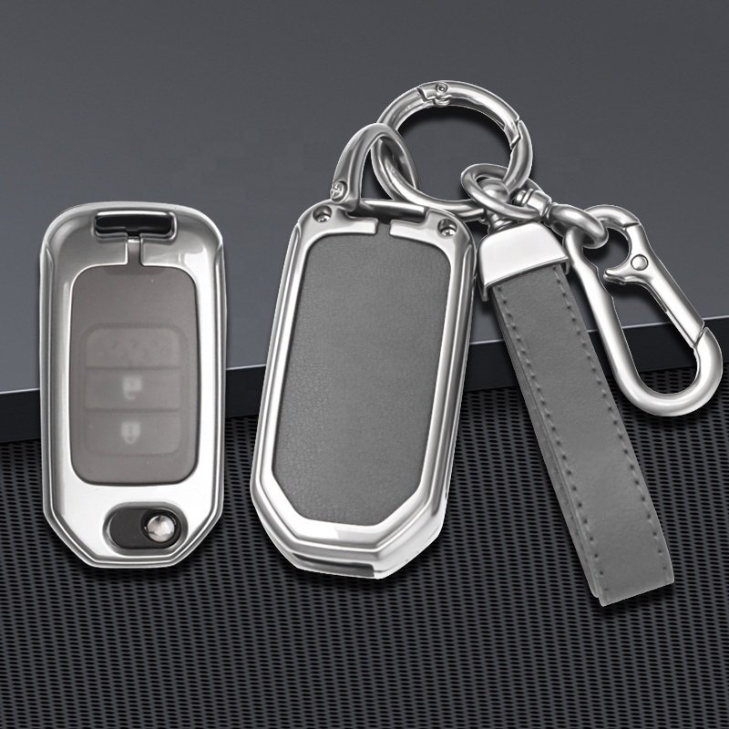 Price Zinc Alloy Car Remote Key Case Cover Zinc Alloy Silk For Golden Supplier Honda Vezel Car Key Cover