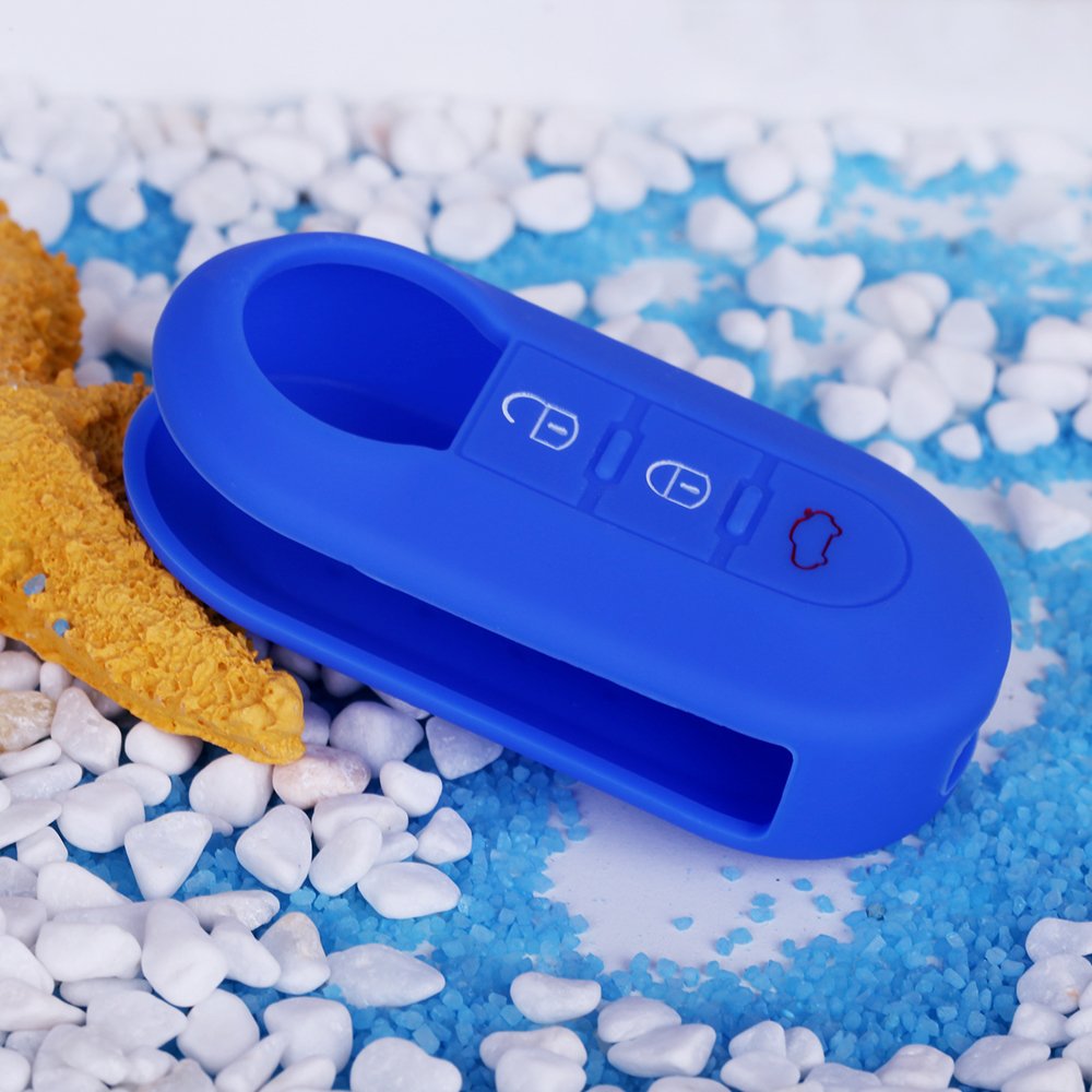 China Manufacturer Car Accessories Wholesale Price Silicone Car Key Cover for fiat500