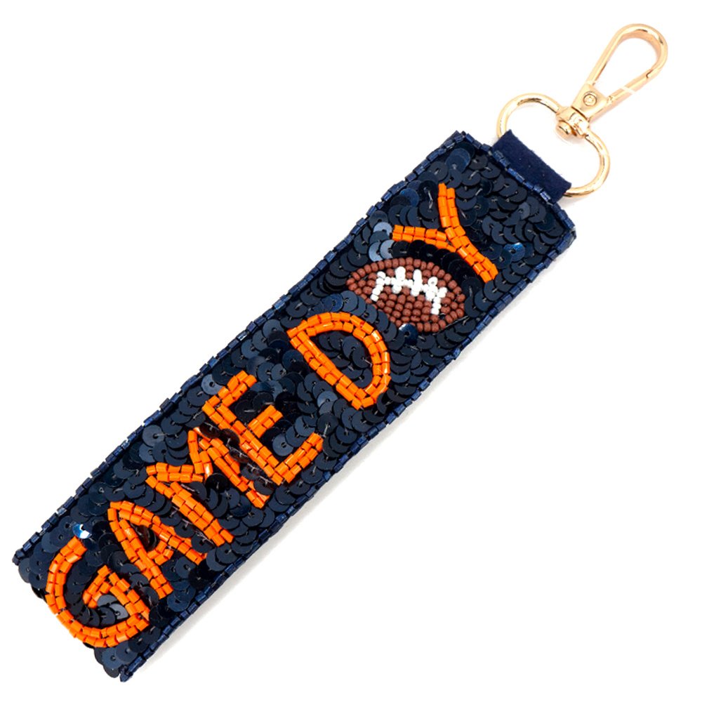 Custom Logo Popular High Quality Creative Fashion Colorful Cute Beaded Key Chains Gift Keyrings for Women