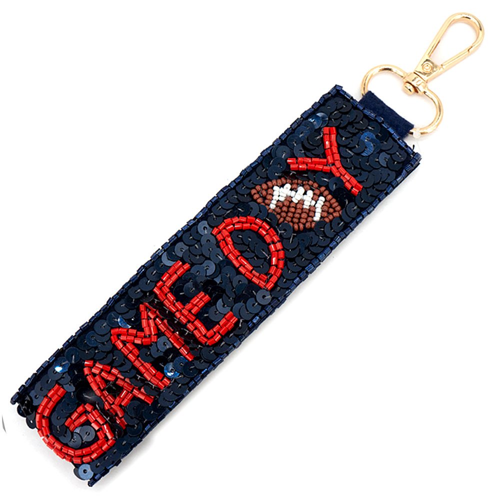Custom Logo Popular High Quality Creative Fashion Colorful Cute Beaded Key Chains Gift Keyrings for Women