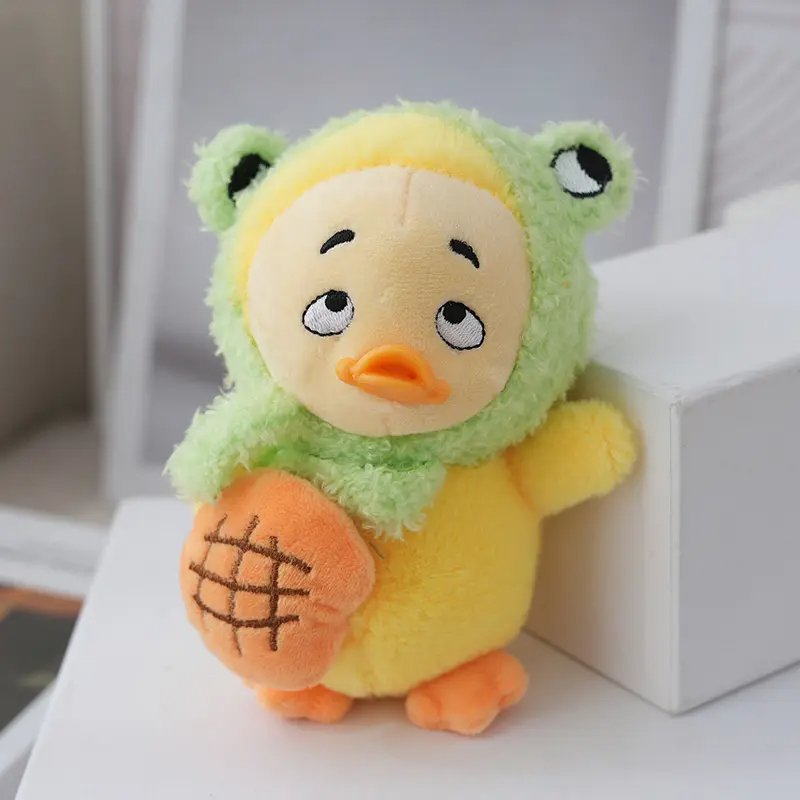 Hot sale Anime Duck Plush Keychains Toys Gifts Plush Doll Bag Ornaments stuffed animal toys yellow duck Keychain Accessories