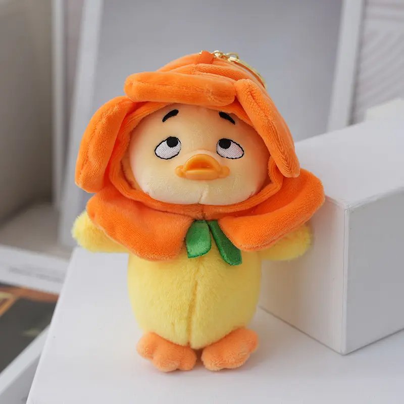 Hot sale Anime Duck Plush Keychains Toys Gifts Plush Doll Bag Ornaments stuffed animal toys yellow duck Keychain Accessories