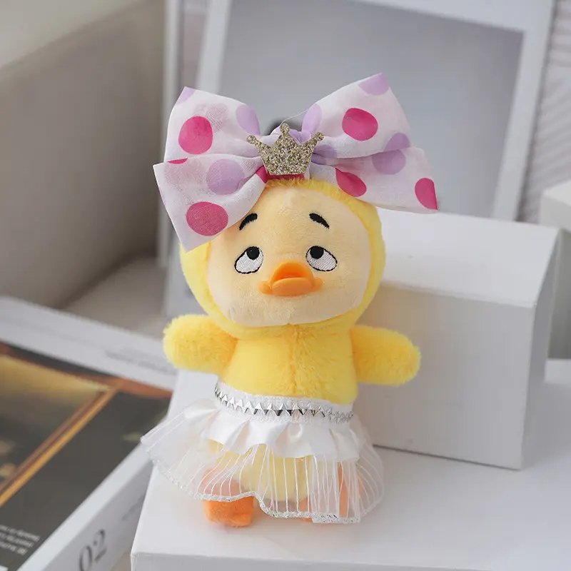 Hot sale Anime Duck Plush Keychains Toys Gifts Plush Doll Bag Ornaments stuffed animal toys yellow duck Keychain Accessories
