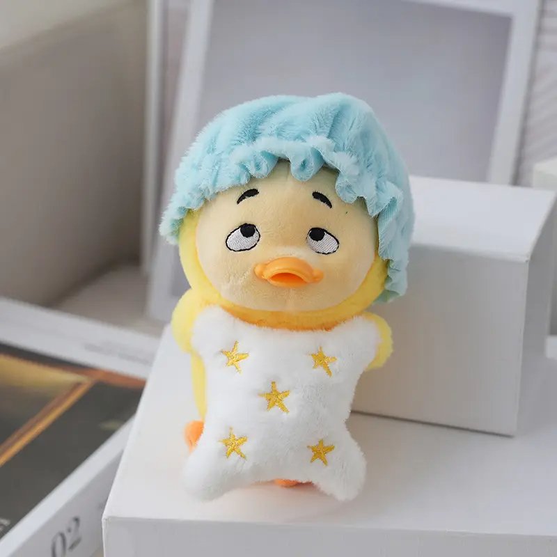 Hot sale Anime Duck Plush Keychains Toys Gifts Plush Doll Bag Ornaments stuffed animal toys yellow duck Keychain Accessories