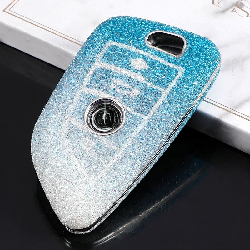 Luxury Diamonds Car Key cover for BMW X1 X3 X4 2 3 7 M3 M5 F10 F15 F16 F20 Smart Key Holder Car Accessories