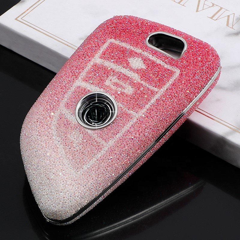 Luxury Diamonds Car Key cover for BMW X1 X3 X4 2 3 7 M3 M5 F10 F15 F16 F20 Smart Key Holder Car Accessories