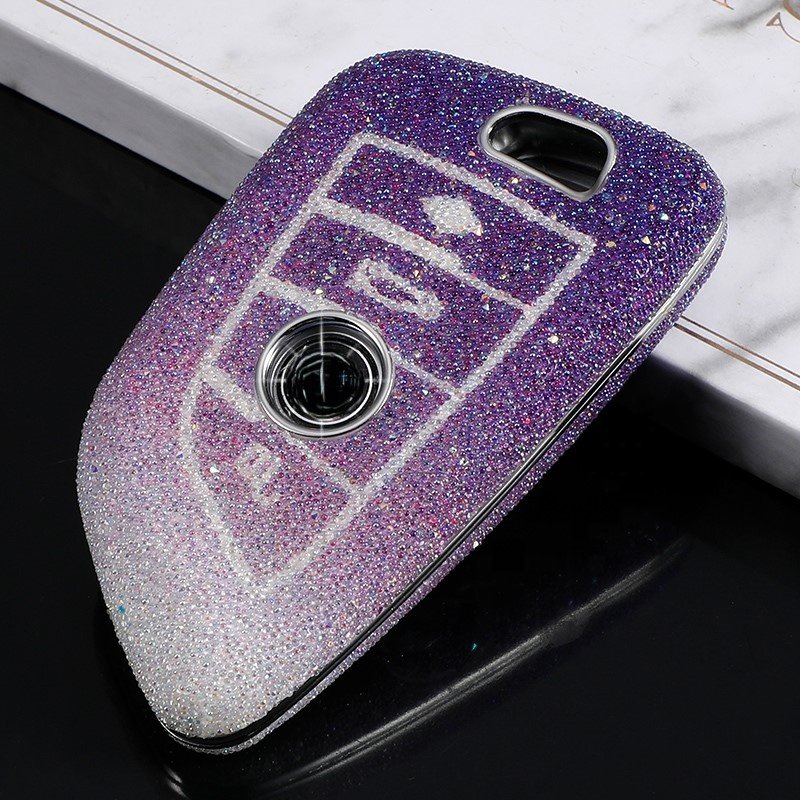 Luxury Diamonds Car Key cover for BMW X1 X3 X4 2 3 7 M3 M5 F10 F15 F16 F20 Smart Key Holder Car Accessories