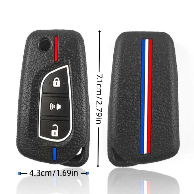 2/3/4 buttons New Car Remote Key Cover Case Shell Fob For Toyota Auris Corolla Avensis Verso Yaris Aygo Scion TC IM Camry RAV4