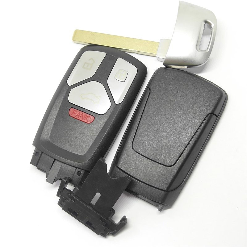 3 /4 Buttons Smart Remote Car Key Shell For A-udi TT A4 A5 S4 S5 Q7 SQ7 2017 2018 Replacement Blank Case Accessories