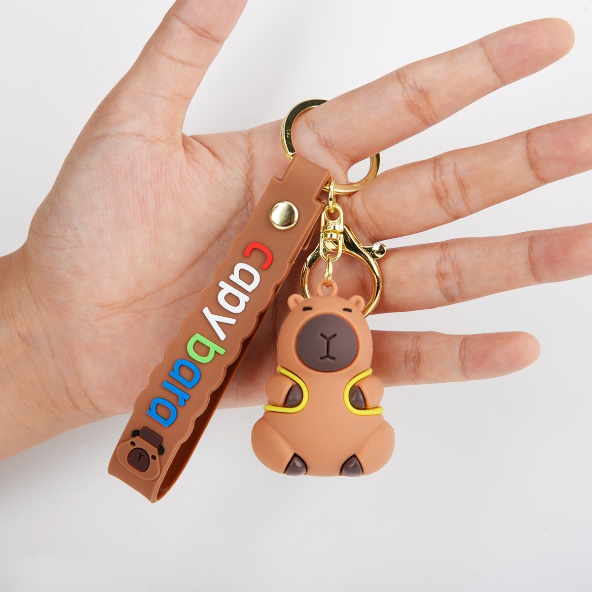 Extremely fast shipping Creative cartoon capybara keychain cute doll car key chain bag pendant small gift wholesale