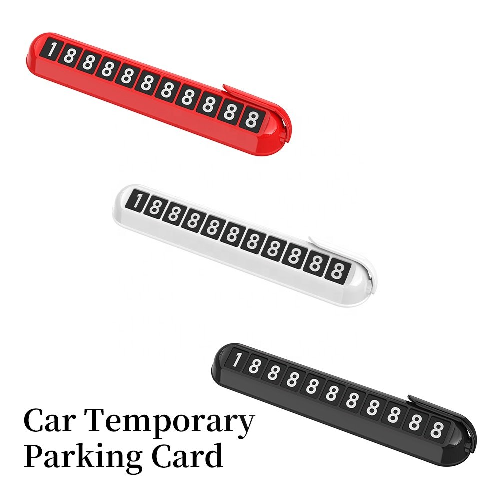 Car Temporary Parking Card, Phone Number For Car ,Plate Temporary Parking Telephone Plate, Car Park Stop Automobile Accessories