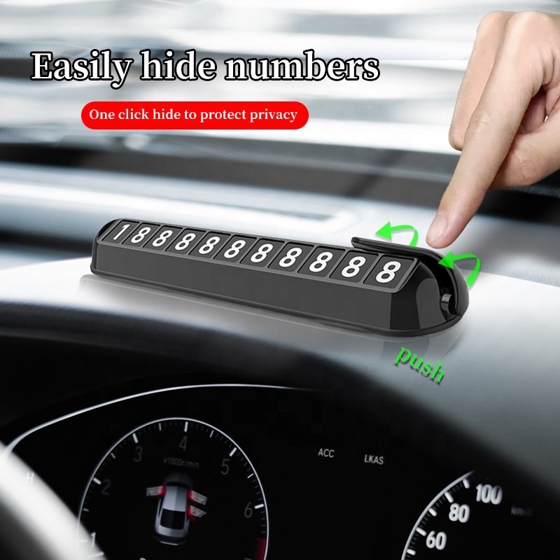 Car Temporary Parking Card, Phone Number For Car ,Plate Temporary Parking Telephone Plate, Car Park Stop Automobile Accessories