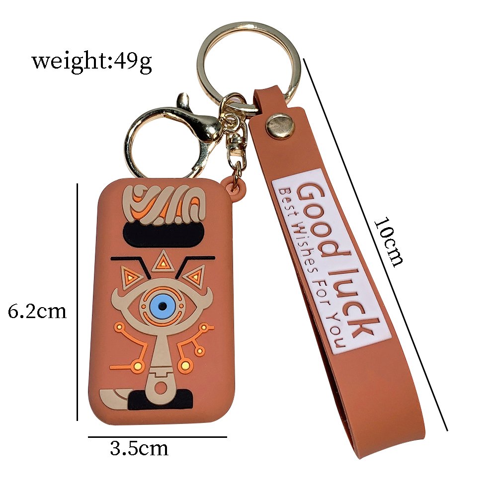LC293 Hot Sale The Legend of Zelda Breath of the Wild Owl Shield Keychain Soft Plastic Figure Gaming Accessories schoolbag Keyri