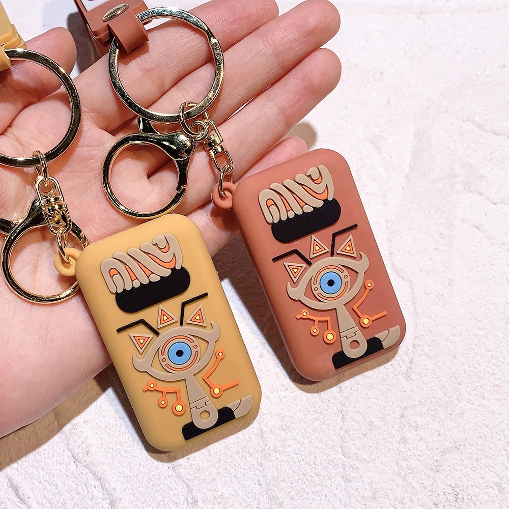 LC293 Hot Sale The Legend of Zelda Breath of the Wild Owl Shield Keychain Soft Plastic Figure Gaming Accessories schoolbag Keyri