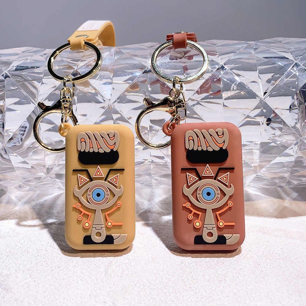 LC293 Hot Sale The Legend of Zelda Breath of the Wild Owl Shield Keychain Soft Plastic Figure Gaming Accessories schoolbag Keyri