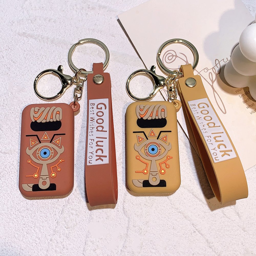 LC293 Hot Sale The Legend of Zelda Breath of the Wild Owl Shield Keychain Soft Plastic Figure Gaming Accessories schoolbag Keyri