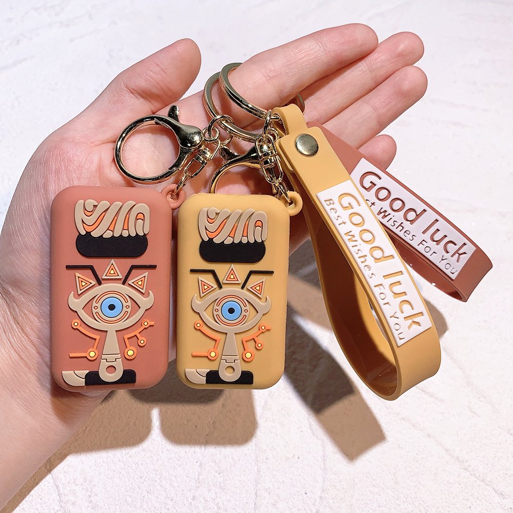 LC293 Hot Sale The Legend of Zelda Breath of the Wild Owl Shield Keychain Soft Plastic Figure Gaming Accessories schoolbag Keyri