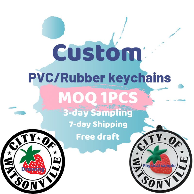Custom pvc mitten keychains key ring hot helmet key holder fit women girl kids Motorcycle keys bag wallet accessories gift