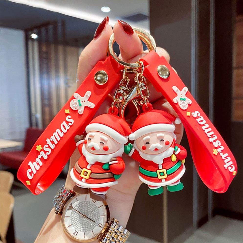 Keychain Cartoon Doll Car, Key Bag Accessories Cute Cartoon 3d Keychains Pvc Silicone Keyring With Wrist Strap Key Chain/