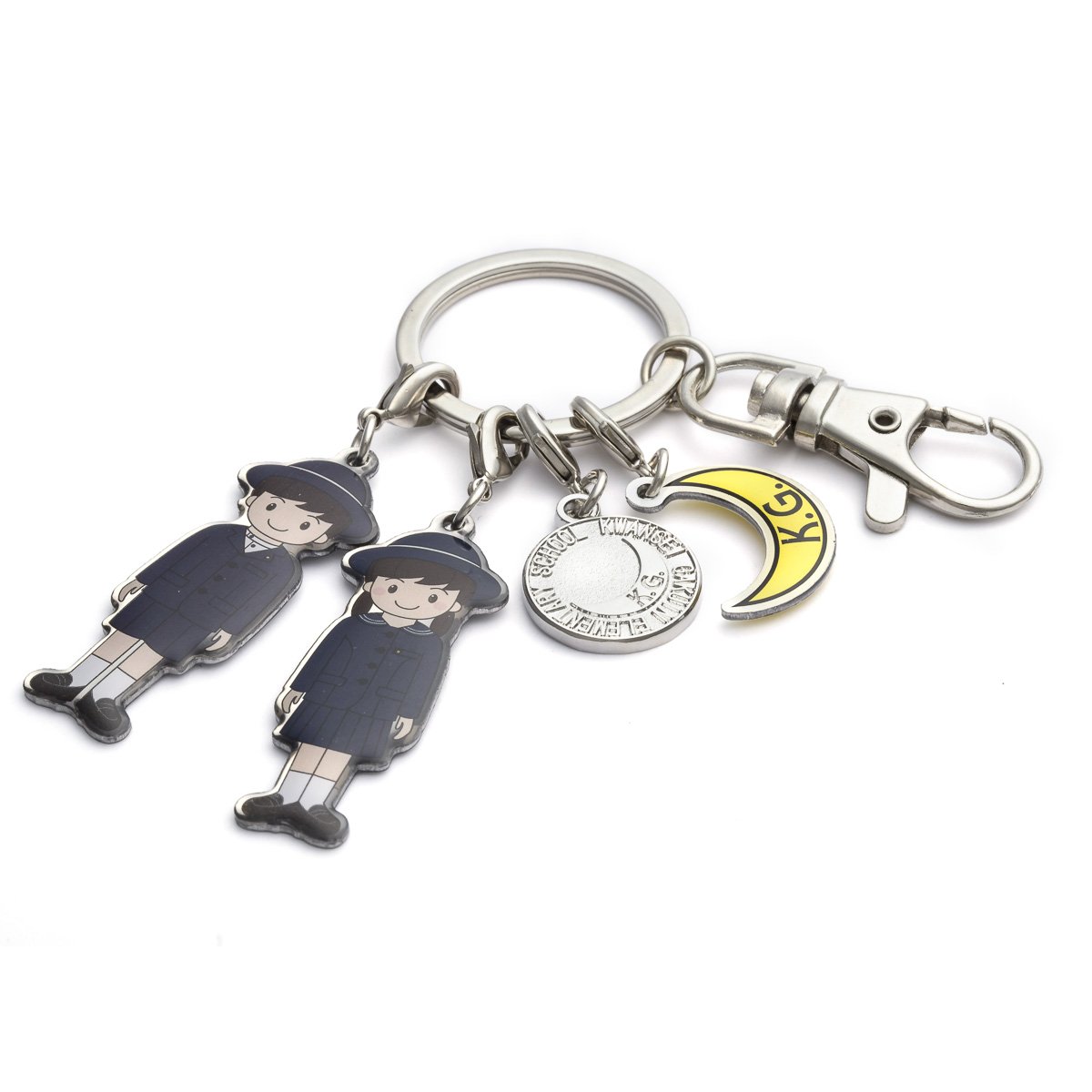 China Manufacturers Car Accessories Key ring Custom Logo Metal Keychain Holder Enamel Key Chain
