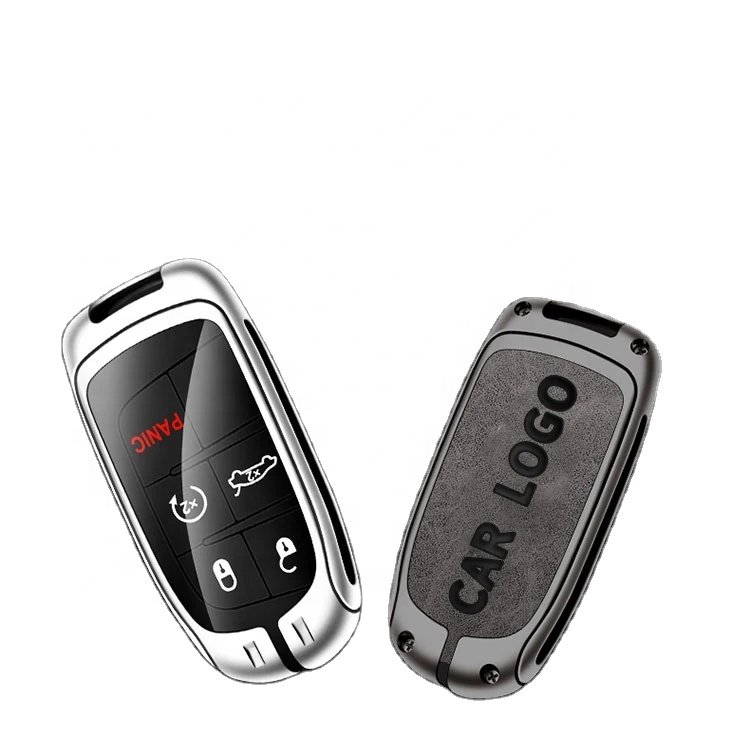 Zinc Alloy Car Key Cover Case Holder Fob For Jeep Renegade 2014 2015 Compass Grand Cherokee WK2 KL BU MP Car Key Bag Accessories