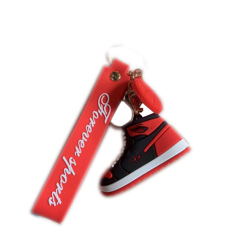 Bag Pendant Basketball Shoes Keychain For Women Men Cute PVC Soft Rubber Car Key Ring Chain Small Pendant Accessories Party Gift