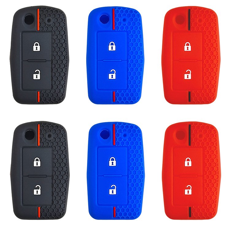 New Silicone Original Car Flip Key Remote 2023 2024 433MHz Key Case Holder Protective Bag Cover for Mitsubishi Qutlander