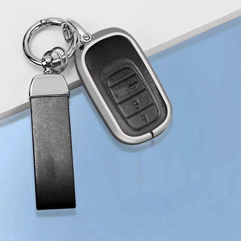 Luxury Aluminum Alloy Remote Key Case Cover Shell For HondaAuto Accessories