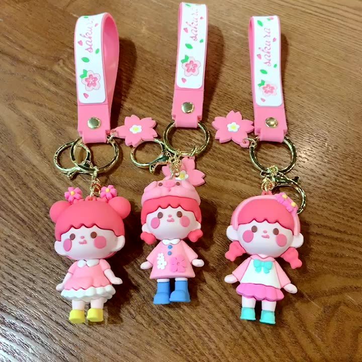 Xingxing Cute Capybara Keychain for Car Keys Anime Accessories Key Chain New in Keychains Women Doll Keyring Charm Holiday Gift