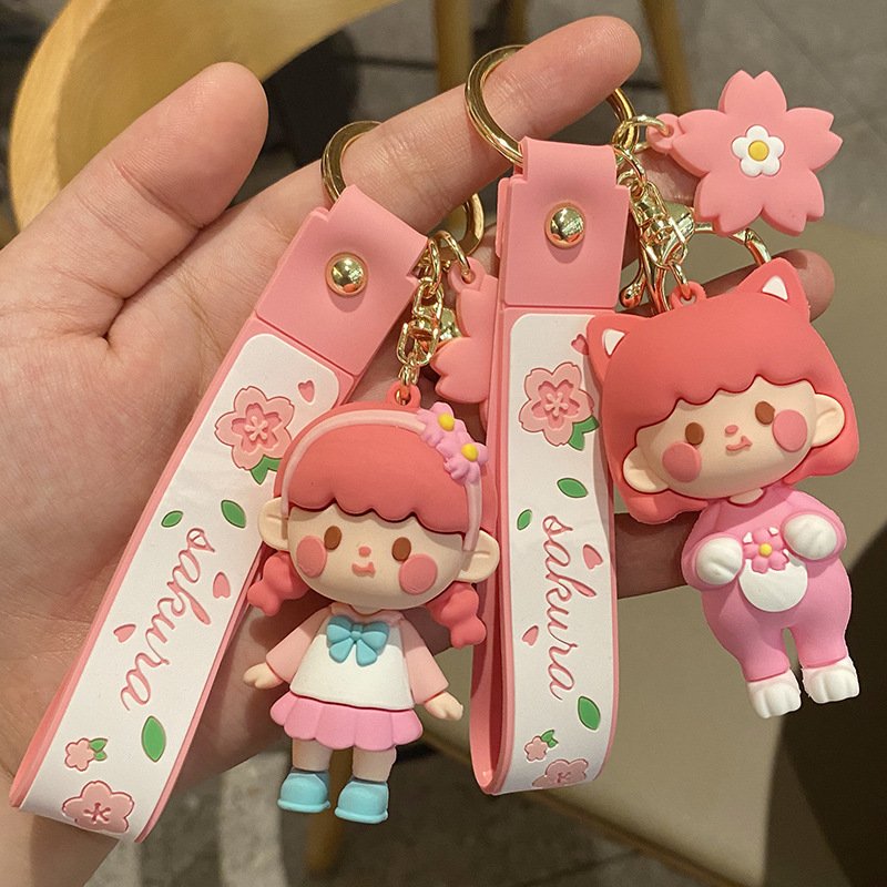Xingxing Cute Capybara Keychain for Car Keys Anime Accessories Key Chain New in Keychains Women Doll Keyring Charm Holiday Gift