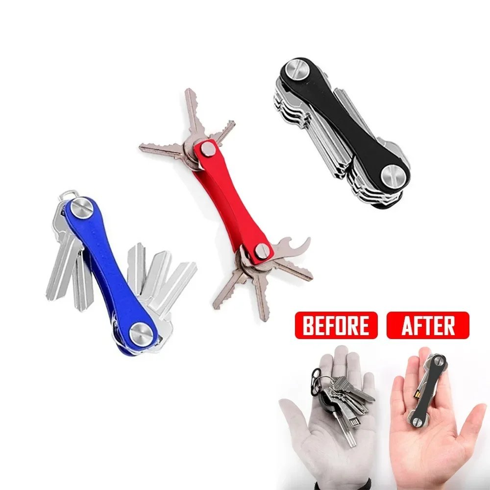 Smart Portable Key Clip and Key Organizer Keychain Simple Multicolor Business Key Ring for Men Women Car Holder Pendant Gifts