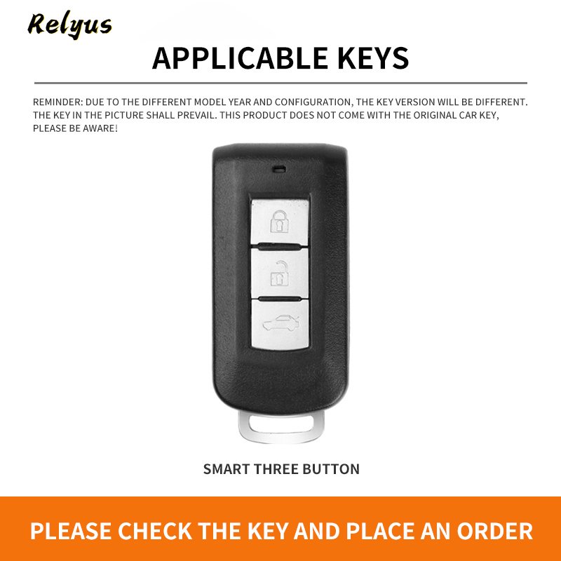 For Mitsubishi Xpander Outlander ASX Pajero Eclipse Cross Montero Zinc Alloy Leather Car Remote Key Case Cover Shell Accessories