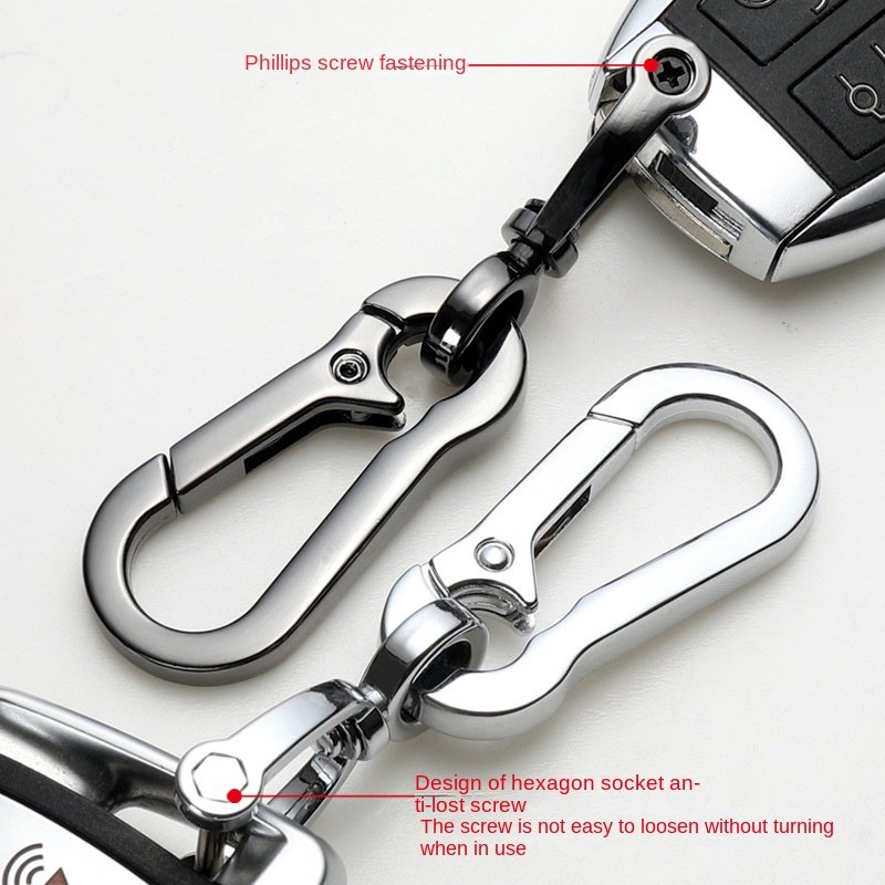 Metal creative car key ring keychain holder wholesale horseshoe buckle keychain accessories