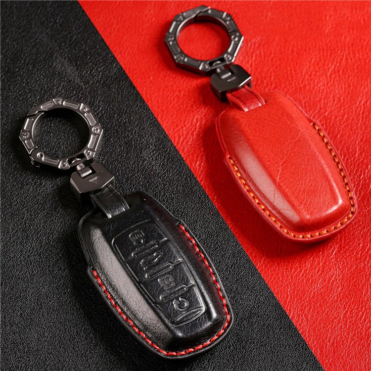 Handmade Genuine Leather Car Key Case Cover for Great Wall Haval Jolion 2022 H6 H7 F7X F7H H2S GMW Dargo Keychain Accessories