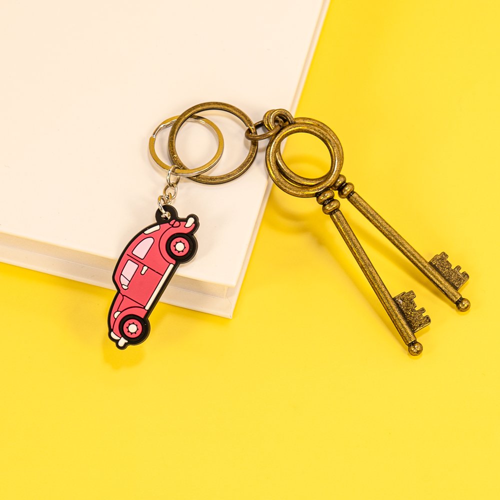 Promotional Business Gift For Custom Logo Key Chains 2D DIY Keychain Wholesale car helicopter Key Ring accessories